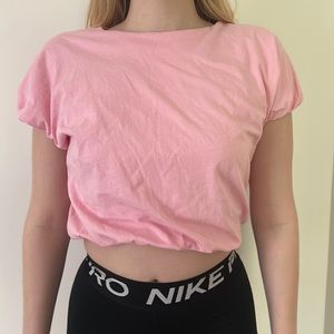 Zara pink crop top